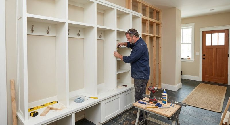 Mudroom Carpentry Installation in Annapolis, MD