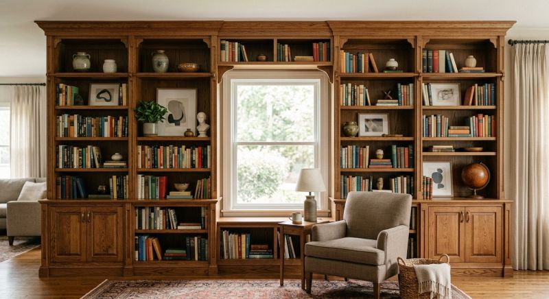 Built In Bookshelves Installation in Annapolis, MD