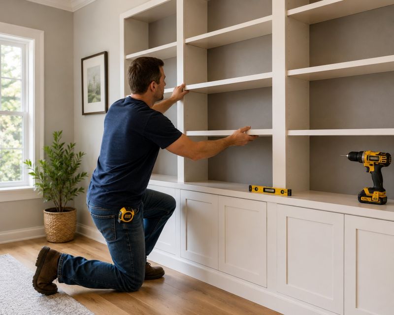 Built In Bookshelves Installation in Annapolis, MD