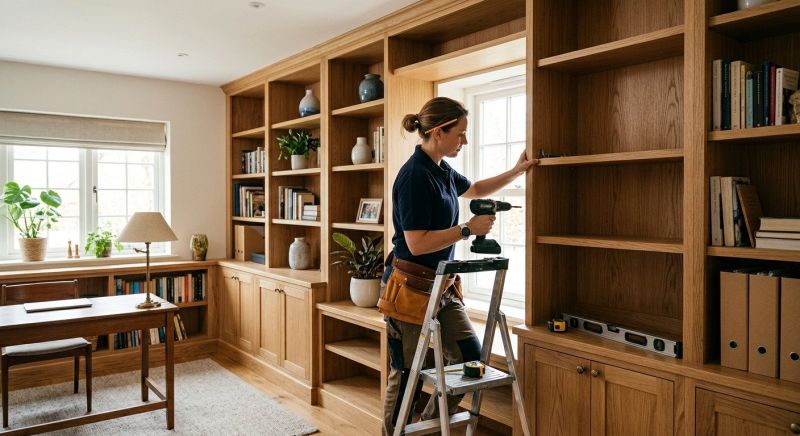 Custom Bookshelves Installation in Annapolis, MD