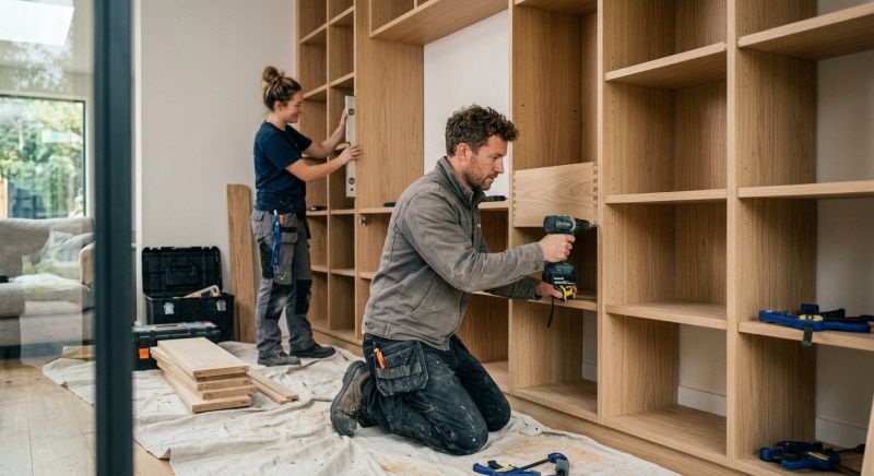 Mudroom Shelving Installation in Greensboro, NC
