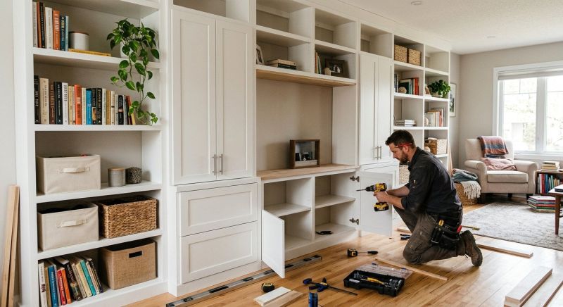 Mudroom Shelving Installation in Greensboro, NC